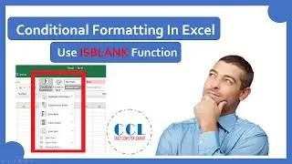 How to Apply Conditional Formatting To Blank Cells | Use ISBLANK function in Conditional Formatting