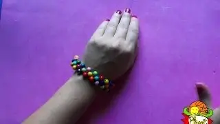 Cómo realizar una bonita pulsera con bolas
