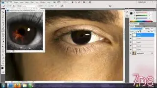 Photoshop: Eye Color Change Thirsty Vampire 