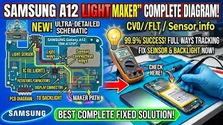 Samsung A12 LCD light Daigram || Samsung A12 Light jumper 