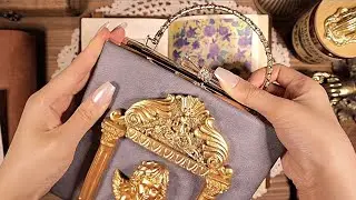 Decorate a Vintage Journal ASMR🪞 Journaling Relaxing Sounds 빈티지 다꾸 | hwaufranc
