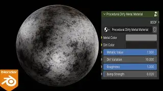 Blender Tutorial | Procedural Dirty Metal Material