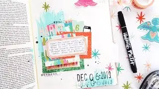 Print and Pray Bible Journaling Process Video | Advent Mash-Up