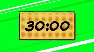 30 Minute Comic Book Style Countdown Timer, Super Hero Music 🎵