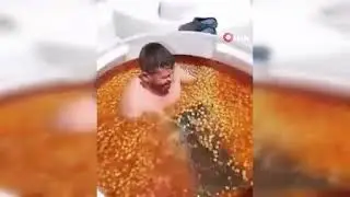 Sosyal medyada çıplak zeytin havuzuna girme videosu 