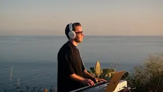 Piano performance in nature. Relax music