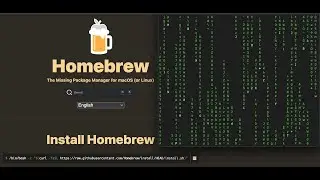 How to install Homebrew and then cmatrix on macOS