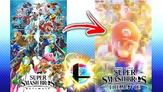 Making A SUPER SMASH BROS Movie Poster! (Looks awesome)