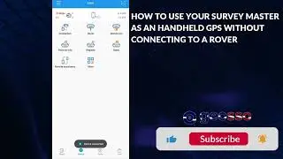 GNSS TUTORIAL - HOW TO USE YOUR SURVEY MASTER TO GET COORDINATES LIKE A HANDHELD GPS APP