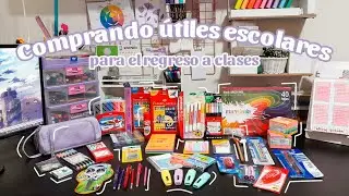 Comprando útiles escolares para el regreso a clases📚✨+sorteo🥰