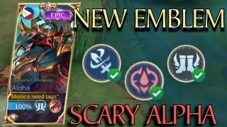 ALPHA USERS! YOU MUST TRY THIS BEST BUILD & EMBLEM FOR ALPHA 100% BROKEN | ALPHA BEST BUILD & EMBLEM