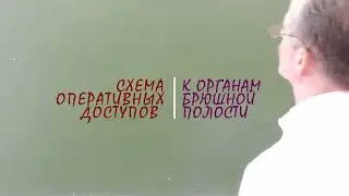 Схема оперативных доступов к органам брюшной полости