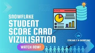 Student Score Card - Visualisation | Streamlit in Snowflake | Native App Demo