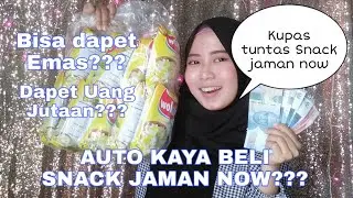 UNBOXING SNACK JAMAN NOW !!! BENERAN DAPAT EMAS DAN UANG RATUSAN RIBU??? - SHOPEE HAUL