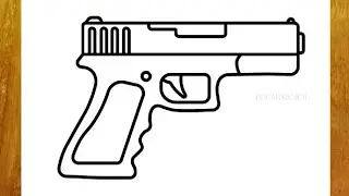How To Draw a Gun | Gun Drawing Tutorial 