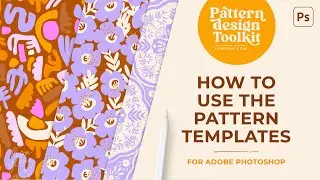 How to use the Pattern Design Templates in Adobe Photoshop to create perfect repeats