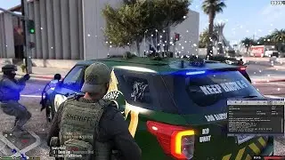 PLAYING GTA5 LSPD OVER THE SHOULDER CAM |SHERIFF DEPARTMENT UNIT  | RANDOM CRASH