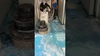 הסרת ציפוי ישן,קילוף רצפת פוליאוריאה לפני ציפוי אפוקסי נגד החלקה. שחר אפוקסי בע''מ www.epoxy-all.com