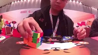 Rubik's Cube Asia Championship 2024 Day 3 3x3OH Round 1: 29.90 second average