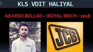 JCB CAMPUS PLACEMENT Mech Akarsh Bellad sharing his campus interview experience Umesh Avvannavar