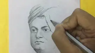 Drawing Swami Vivekananda (and talking about his life too)