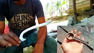 Kreativitas dengan Logam || Membuat pisau Berkualitas dari stang seher motor bekas