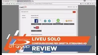 Configurazione LiveU Solo per diretta streaming in HD