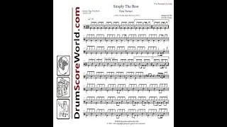Drum Score - Tina Turner - Simply the Best (Preview)