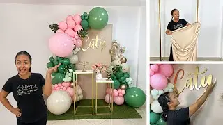 Como hacer un Arco de Globos 🌿Decoración para Cumpleaños🍂