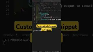 How to Create Custom Snippets in Visual Studio Code #coding #vscode #snippets