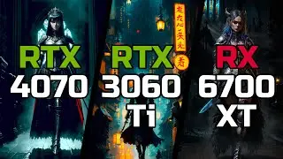 RTX 4070 vs RTX 3060 Ti vs RX 6700 XT - Test in 10 Games
