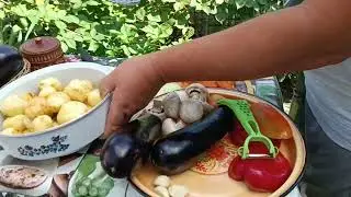 Нутрия в казане с овощами альденте