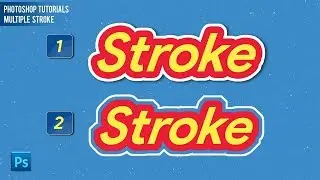 How to Make Outline Text in Photoshop | Multiple Stroke Layer