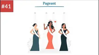 'Pageant' Meaning and sentence examples || Learn English Vocabulary with pictures