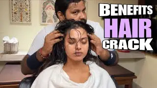 Benefits of Asmr Hair Crack, Scalp Popping ! Head massage ! Asmr Gentle face Massage 💆‍♂️ 😌 
