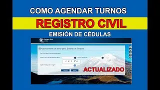 Como agendar turnos para emisión de cédulas #REGISTROCIVIL ACTUALIZADO