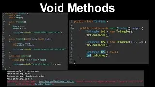 Void Methods, Classes, Objects - AP Computer Science A