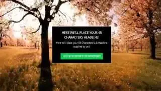 Get your own landingpage with video background