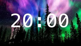 20 Minute Countdown Timer with Alarm | Calming Music |  Fantasy Sky