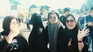 Suasana pembagian 10 Juta bendera di Kota Ternate