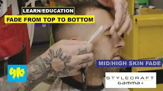 HOW TO FADE FROM THE TOP DOWN 🔥LEARN TO FADE 👀HOW TO CUT HAIR💯 FADING DOWN🔥 FADE WITH NO GUIDE LINES
