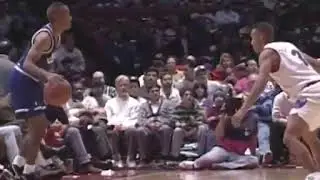 5'7'' Spud Webb dunk vs 7'6'' Shawn Bradley