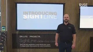ISE 2023 | Legrand AV product showcase | DA-LITE PROJECTA SightLine cable-drop system