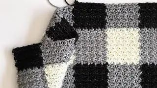 Crochet Griddle Stitch Gingham Clip