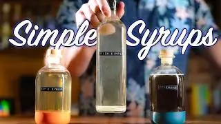 How to make simple syrup, cane sugar syrup, and Demerara syrup
