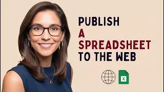 Publish A Spreadsheet to the Web