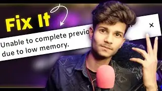 Unable to complete previous operation due to low memory in chrome | How to Fix | File Not Uploaded