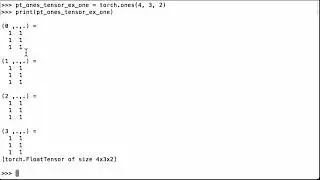 Create A PyTorch Tensor Full Of Ones - PyTorch Tutorial