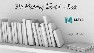 3D Modeling Tutorial - How to model a Book  in autodesk maya 2026