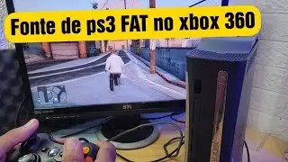 Como ligar um XBOX usando uma fonte de PS3 + guitar hero